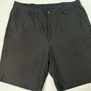 Greg Norman Collection Men's Black Flat Front Shorts